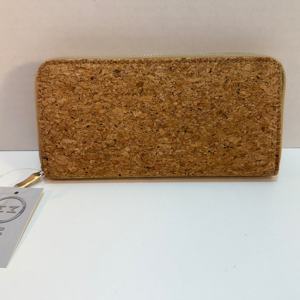 Moda West Cork Zip Around Wallet Organizer Natural Cork Style‎ 762
